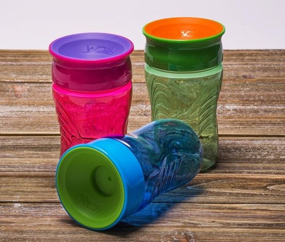 Vaso Para Niños Wow Cup 360 Tritan verde-3