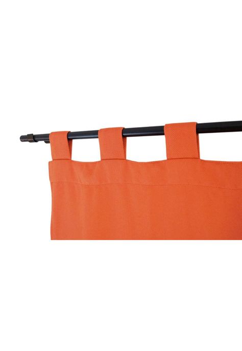 Cortina Rafia Presillas 135x220 cm - Terracota-1