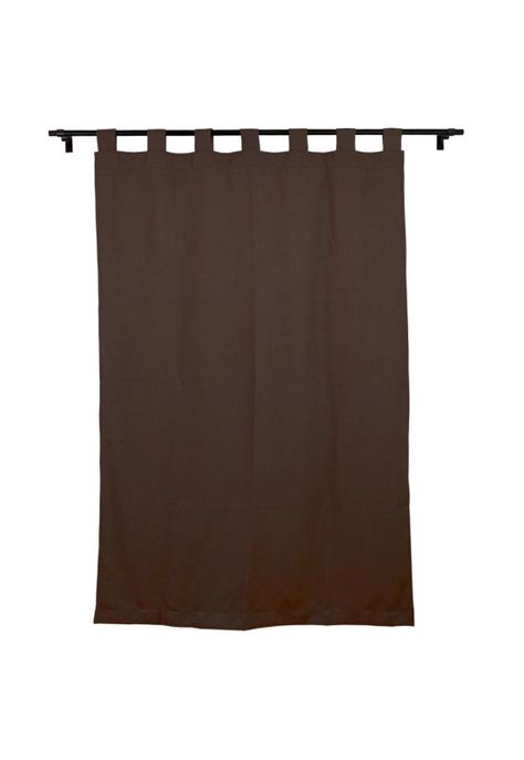 Cortina Rafia Presillas 135x220 cm - Chocolate-0