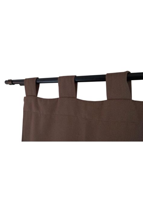Cortina Rafia Presillas 135x220 cm - Chocolate-1