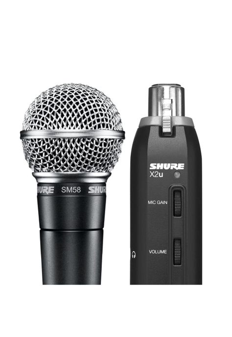 Set microfono vocal con adaptador USB Shure SM58-X2U-1