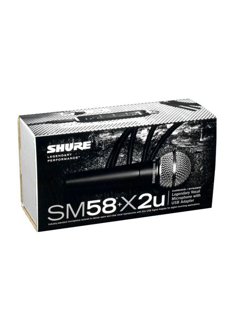 Set microfono vocal con adaptador USB Shure SM58-X2U-4