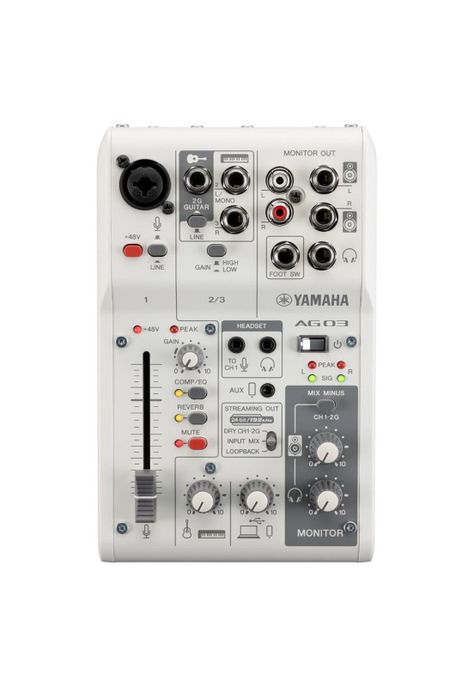 Mixer para streaming Yamaha AG03 MK2 White-0
