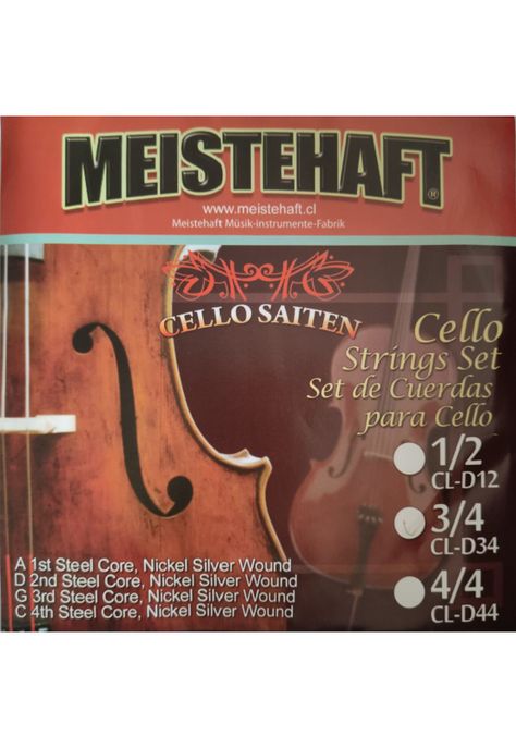 Set de cuerdas para violonchelo 3/4 Meistehaft CL-D34-0