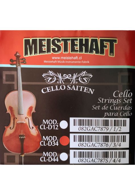 Set de cuerdas para violonchelo 3/4 Meistehaft CL-D34-1