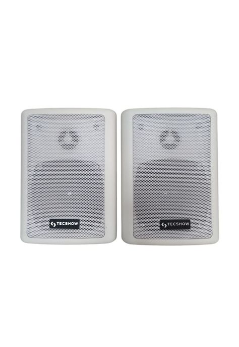 Parlantes Ambientales Tecshow DOME W4.5 Blanco (par)-0