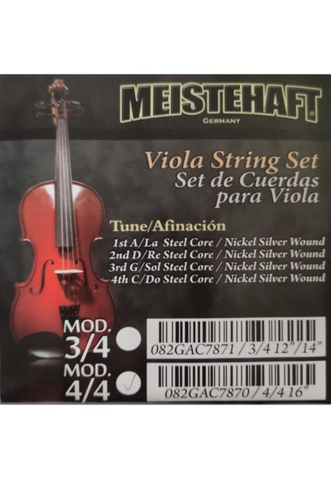 Set de cuerdas para viola 4/4 Meistehaft 082GAC7870-1