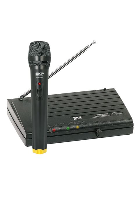 Sistema Microfono Inalambrico de Mano SKP VHF-695-1