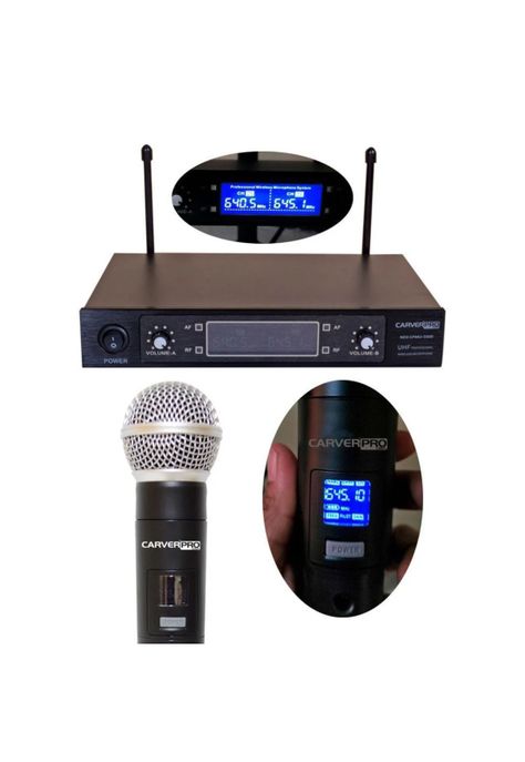 Sistema Dual Inalambrico de Mano CarverPro NEO CPMU-5000-1