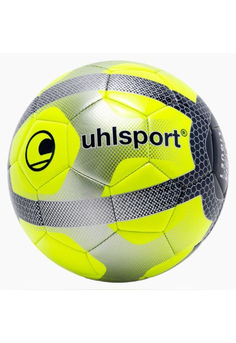 Pelota Futbol Elysia Replica Amarillo Fluor/Azúl/Plata N°5 Uhlsport-0
