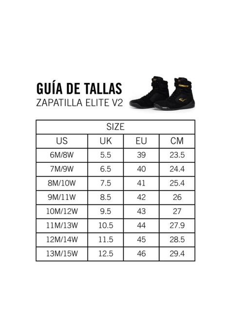 Zapatillas De Boxeo Everlast Elite Pro 2 Negro-7