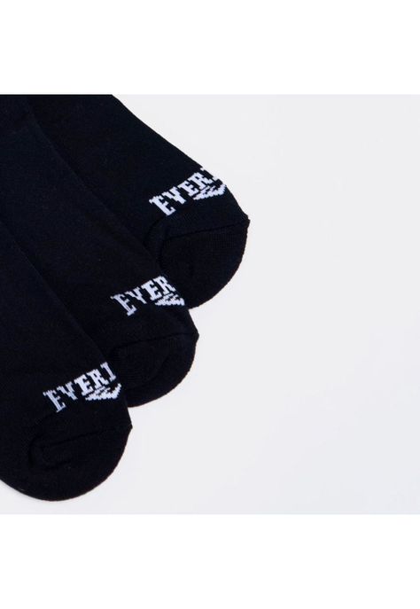 Tripack Calcetines Crew Negro Everlast-3
