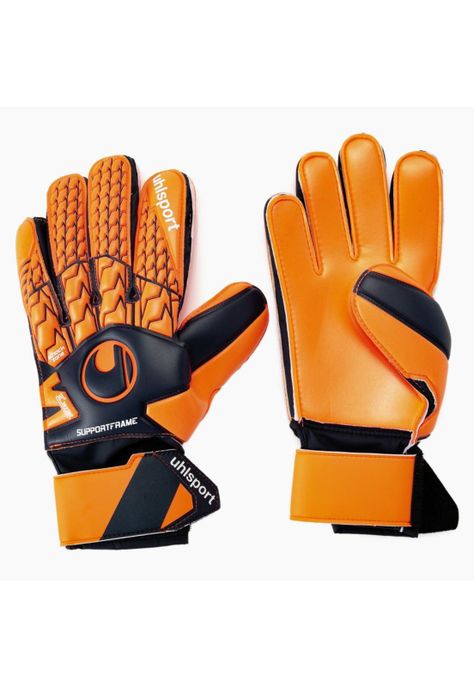 Guantes Arquero Next Level Soft ( férula )Sf Azul/Rojo Fluor Uhlsport-0