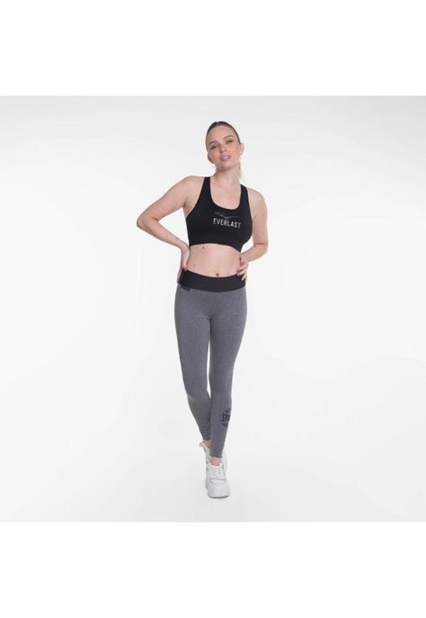 Legging Long Band Basic Two Charcoal Everlast-5