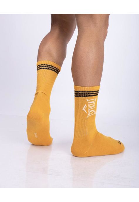 Tripack Calcetines Roma Amarillo-Negro-Gris Everlast-1