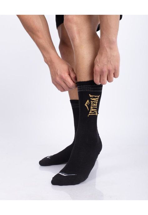 Tripack Calcetines Roma Amarillo-Negro-Gris Everlast-4
