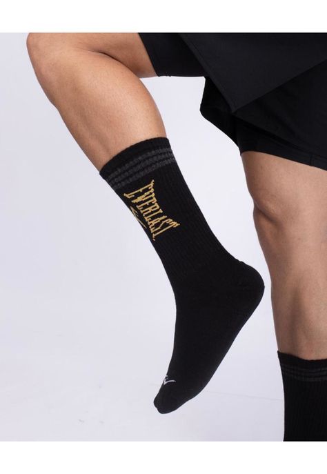 Tripack Calcetines Roma Amarillo-Negro-Gris Everlast-5