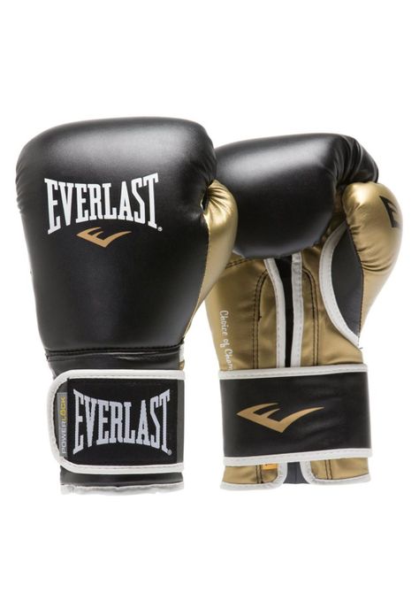 Guantes De Box Everlast Powerlock Negro/Oro-0