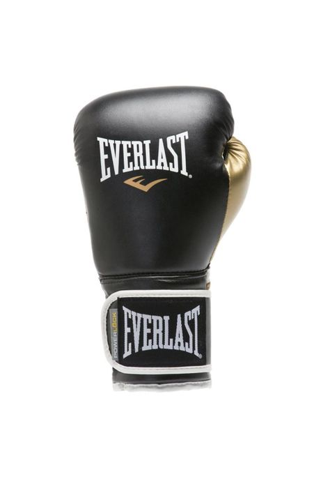 Guantes De Box Everlast Powerlock Negro/Oro-1
