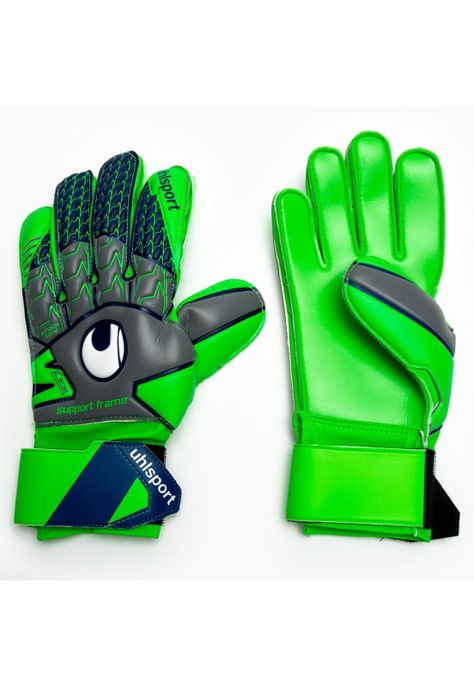 Guantes Arquero Uhl Tensiongreen Starter Soft Gr/Ve/Az-0
