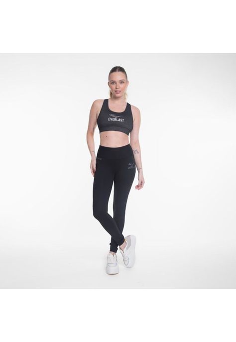Legging Long Basic Negro Everlast-3