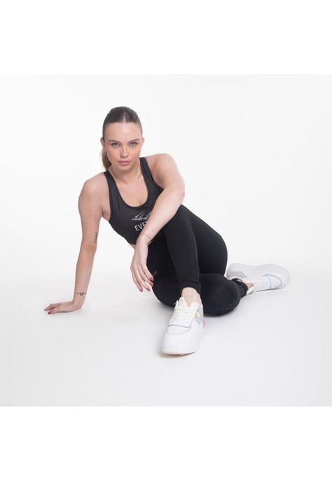 Legging Long Basic Negro Everlast-4