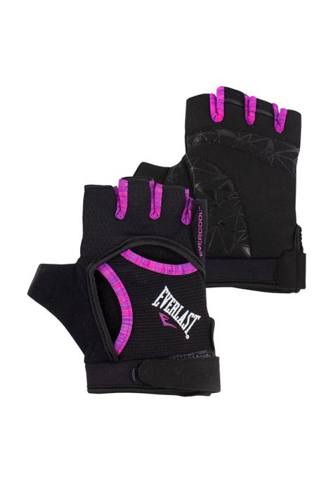 Guantes Fitness Vento Negro/Rosado Mujer Everlast-1