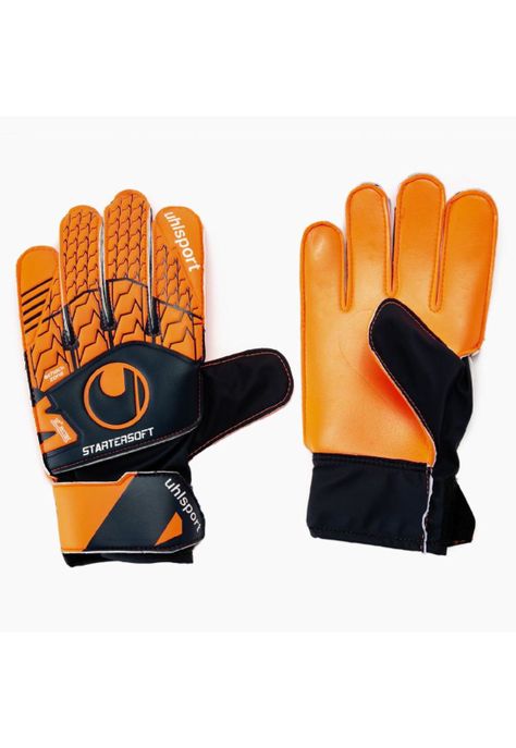 Guantes Arquero Uhl Next Level Starter Soft Naranja/negro Fluor-0
