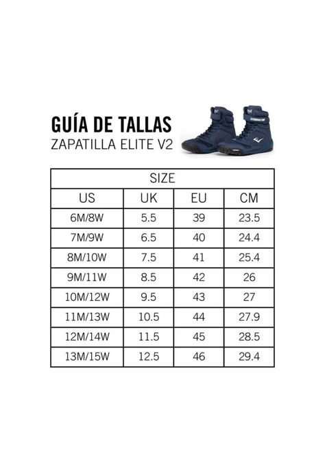Zapatillas De Boxeo Everlast Elite Pro 2 Azul-7