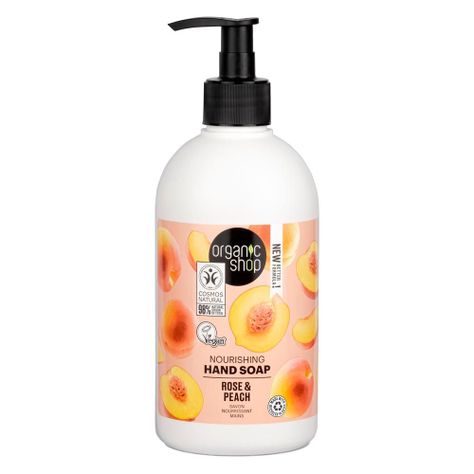 Jabón Líquido de Manos Nutritivo Rosa y Durazno 500 ml-0
