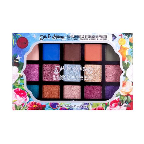 Paleta sombras de ojos Tri-Element Dia 15 tonos-1