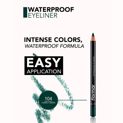 Delineador Waterproof Eyeliner Cobalt Green-3