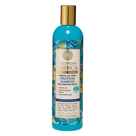 Shampoo Cabello Débil y Dañado Organic Oblepikha 400 ml-3