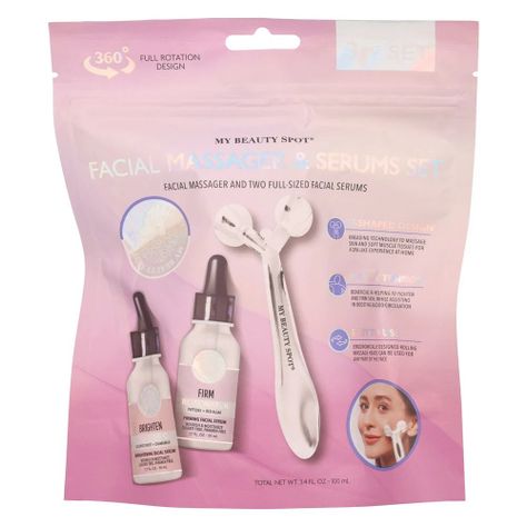 SET DE CUIDADO FACIAL FACIAL MASSAGER & SERUMS SET-0