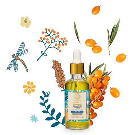 Aceite Reparador Cabello Dañado Organic Oblepikha Hydrolate-1