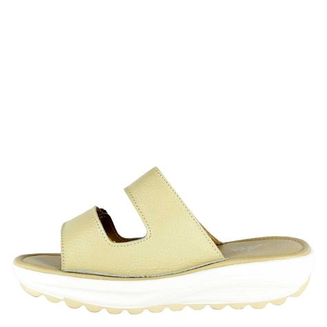Sandalia Agatha Beige De Cuero Takones-2