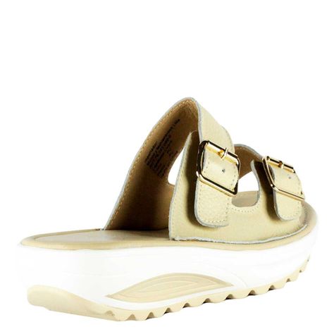 Sandalia Agatha Beige De Cuero Takones-3
