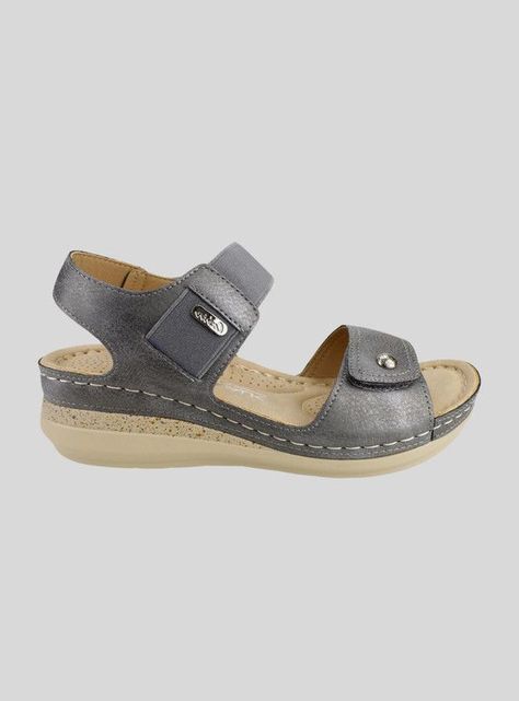 Sandalia New Walk Lisa Confort Gris-0