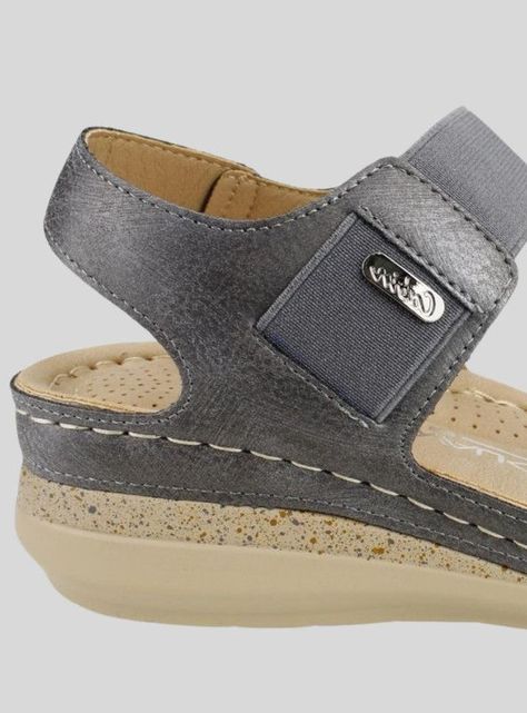 Sandalia New Walk Lisa Confort Gris-3