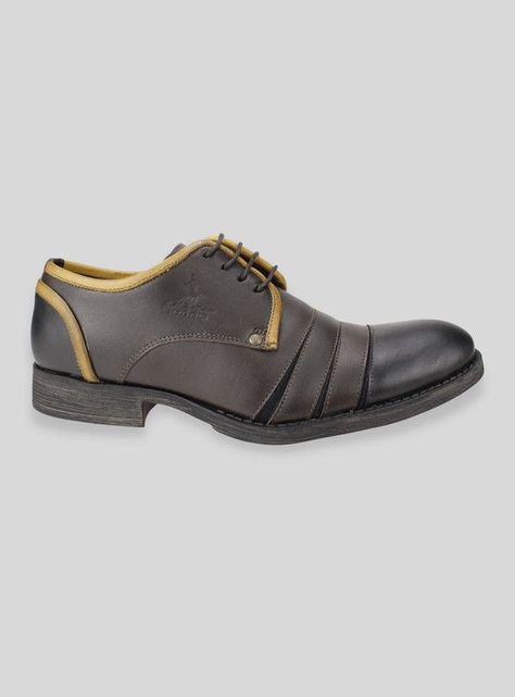 Zapato Polo Club Casual Cuero Café-0