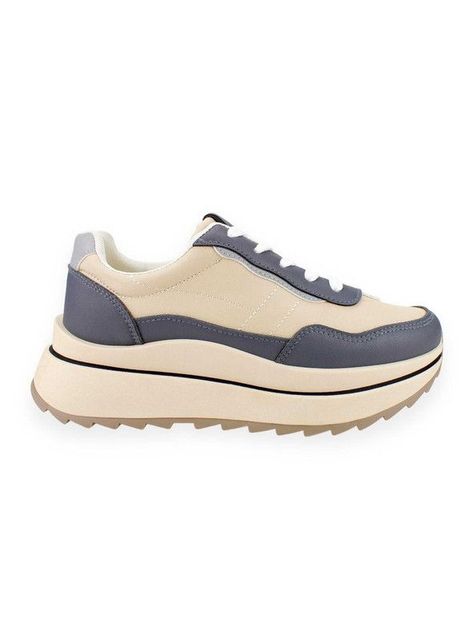 Zapatilla New Walk Amy Chunky Beige-0
