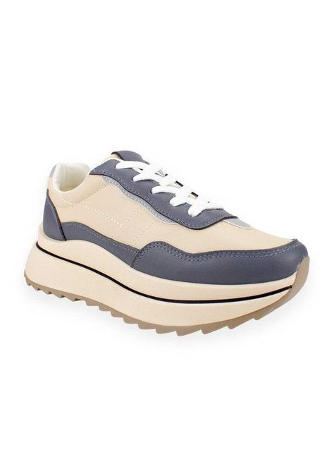 Zapatilla New Walk Amy Chunky Beige-1