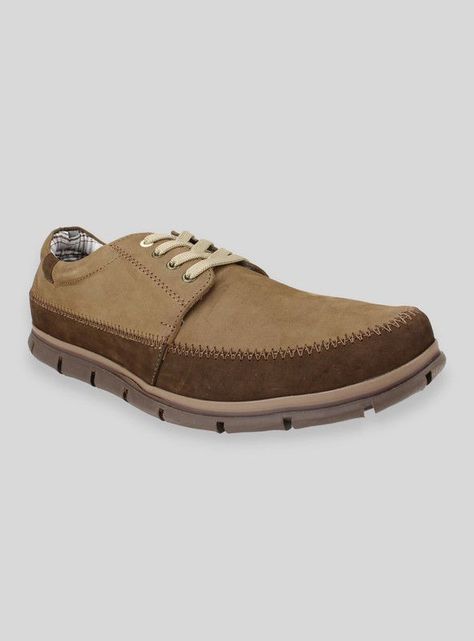 Zapato Exs Cuero Bitono Café-1
