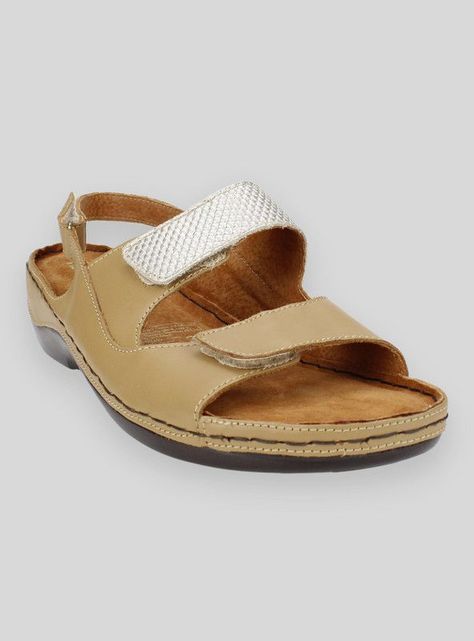 Sandalia Exs Confort Cuero Beige-1