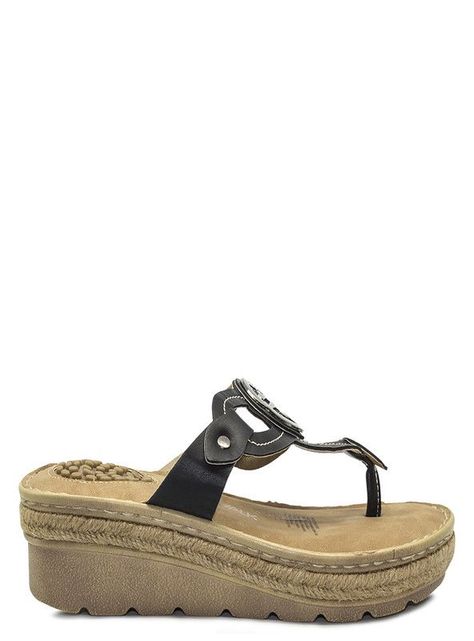 SANDALIA MUJER MODA NEW WALK 60706-18-90 (35-40) | Negro |-1