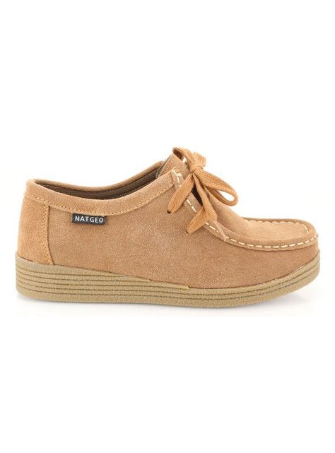 Zapato Nat Geo Cuero Casual Camel-0