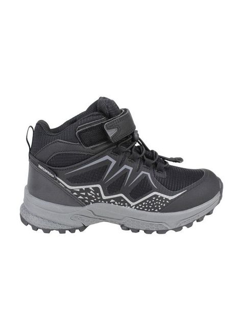 Botín Waterproof Velcro Negro-0