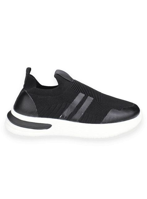 Zapatilla New Walk Urbana Malla Negra-0