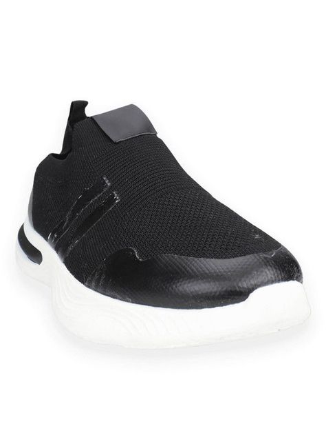 Zapatilla New Walk Urbana Malla Negra-1