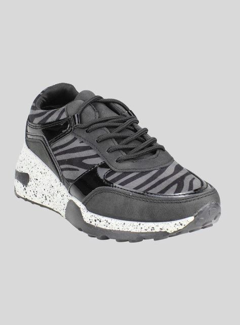 Zapatilla New Walk Cebra Negra-1